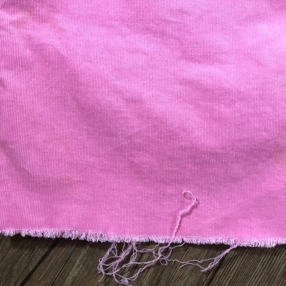 PINK CORDUROY Mini Skirt | Medium - Picture 4 of 6